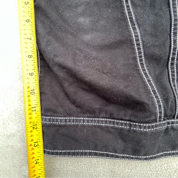 Northern Reflections Black Jean Jacket With White Stitching - Picture 9 of 10